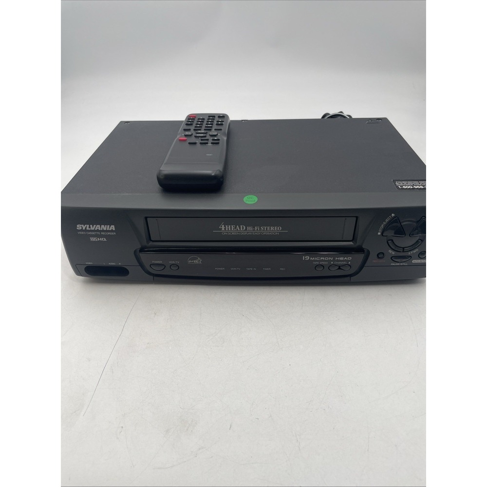 Sylvania KVS699 4-Head HiFi Stereo VCR/Recorder With Remote-TESTED